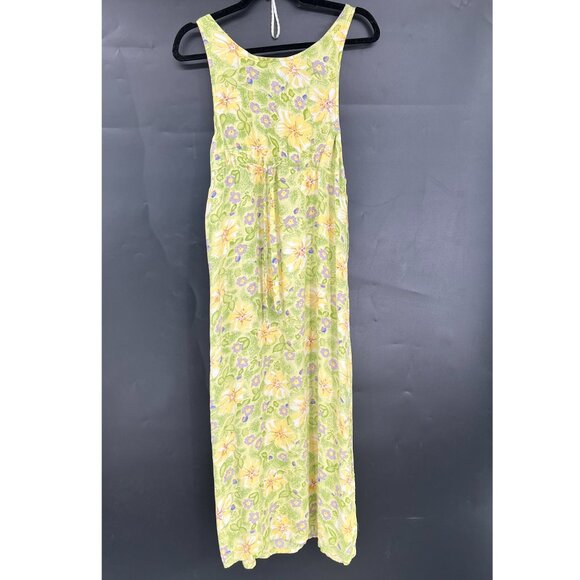 Vintage 90s Zachi watercolor floral girlhoodcore midi apron dress cottagecore M - Picture 12 of 12